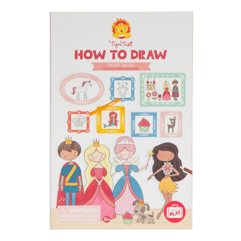 How to Draw Fairy tales - color pencils, pencil sharpener and eraser