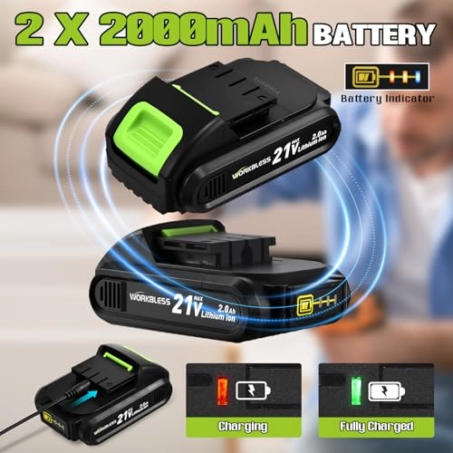 Power Drill - 2000 Milliamp Hours