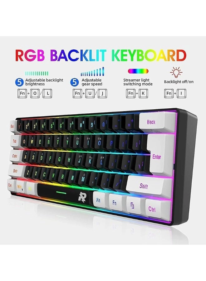 Rock Keyboard + Ultralight Honeycomb Mouse + 700x300mm Mousepad