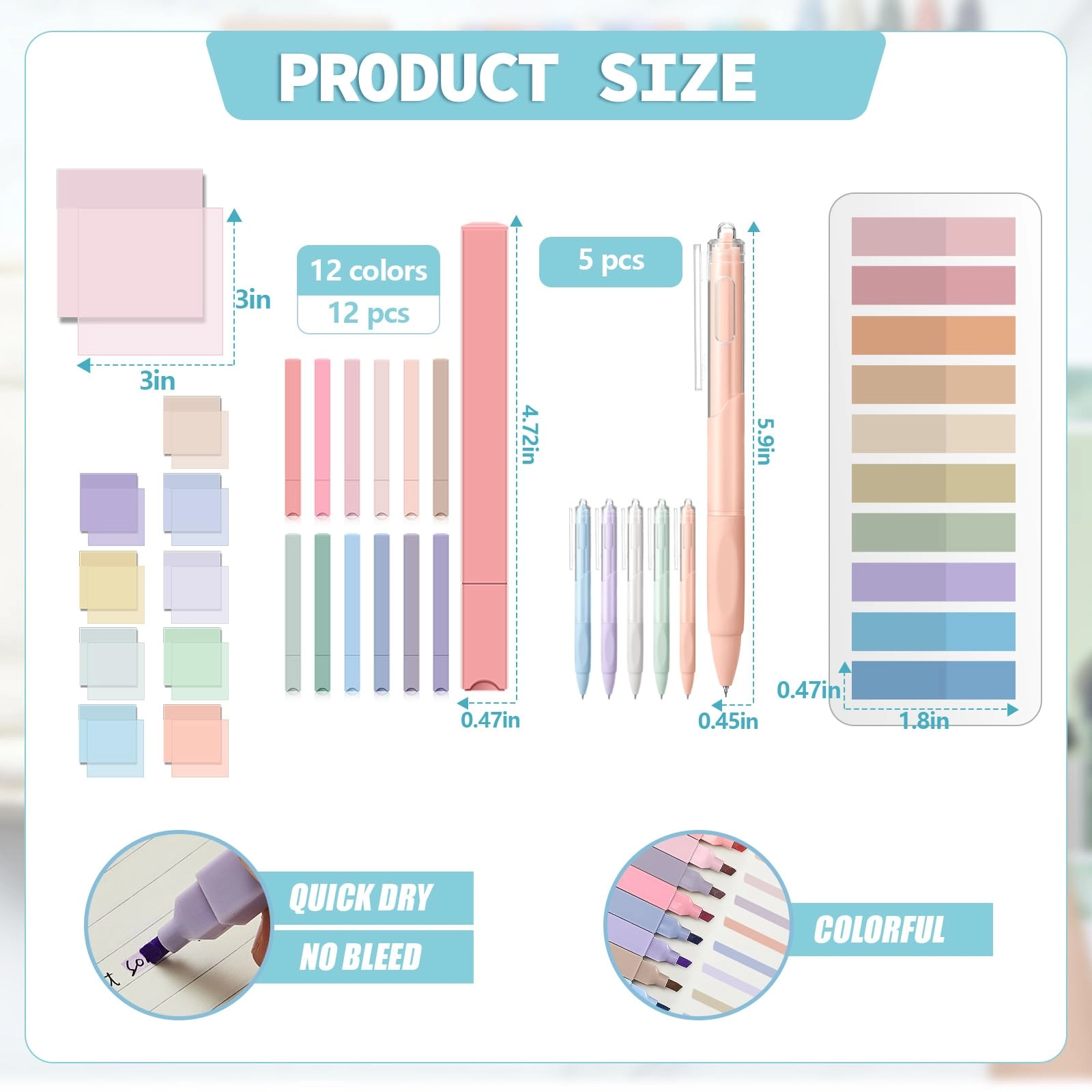 Book Annotation Kit - 39 Pcs