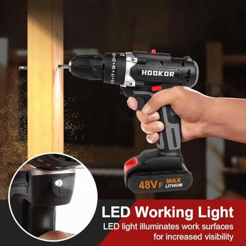 Cordless Drill Set - 48V 1300mAh