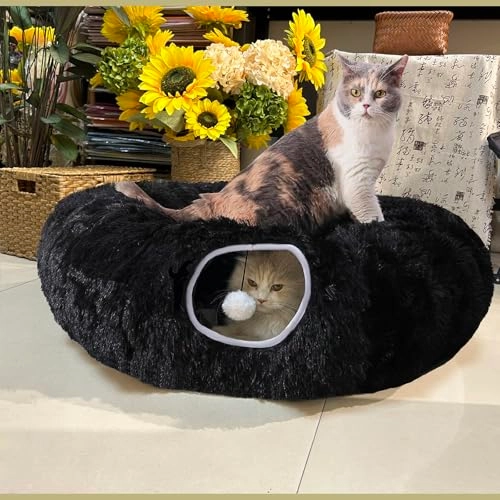 Cat Tunnel Bed - 89.9L x 86.1W x 26.2H centimeters Polyester