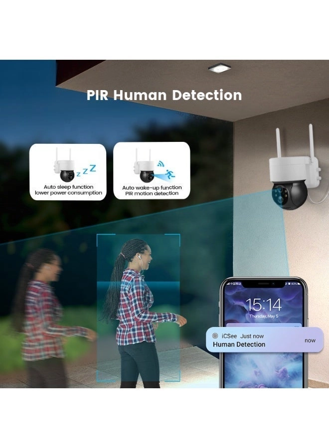Outdoor Solar PTZ CCTV Camera