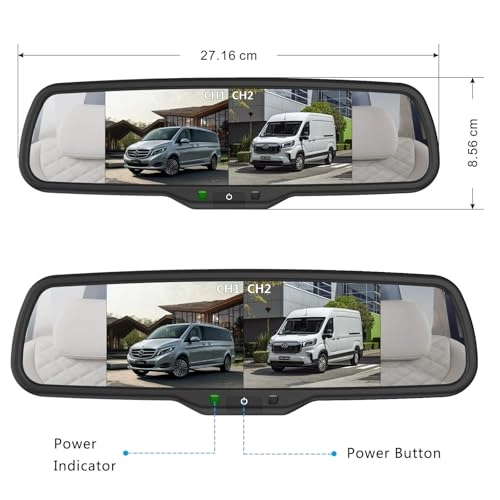 Dual Rear View Parking Reversing Brake Light Camera - Wired