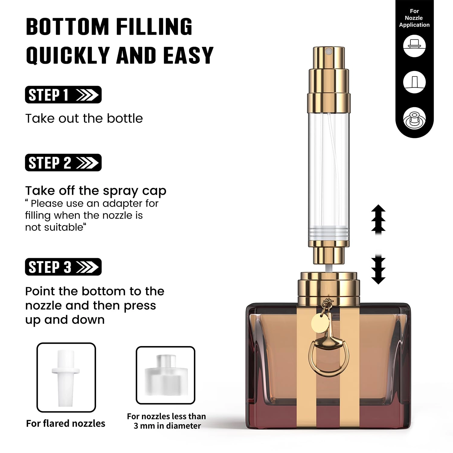 perfume refillable bottle - 8ml