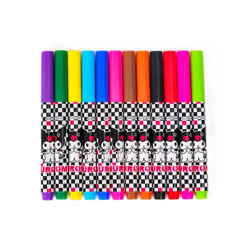 Ambition Marker Pen - 12 Pcs 12 assorted vibrant colours