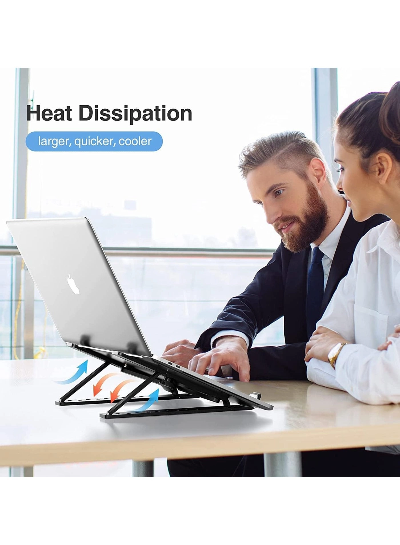 Laptop Stand - 10-17 inch 6 Height + Carry Pouch