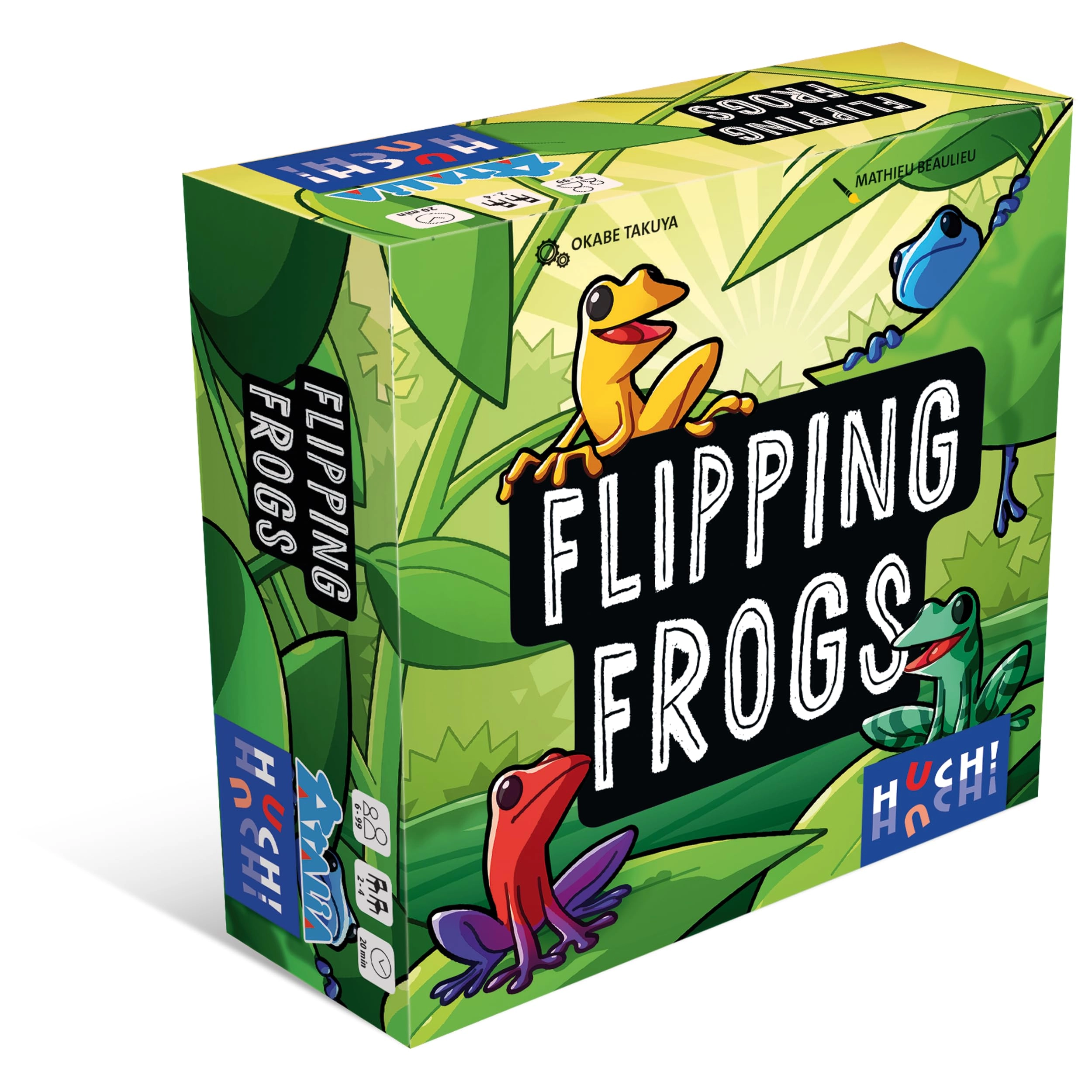 HUCH! Flipping Frogs - Strategy & Deduction Game (French, German)