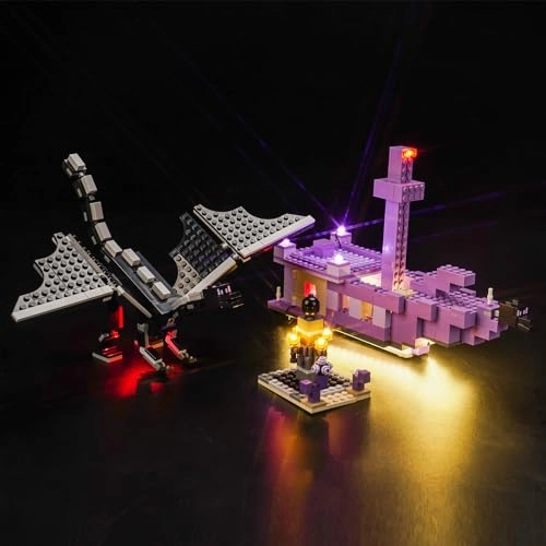 LED Light Set for LEGO 21264 The Ender Dragon and End Ship - Copper Minecraft 5V