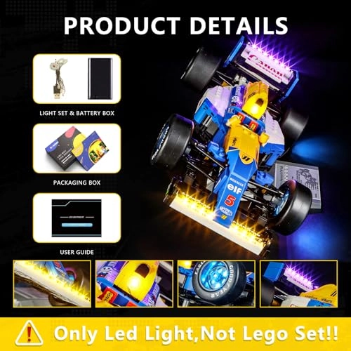 Light Kit for LEGO Williams Racing FW14B Nigel Mansell 10353 - Icons 5V