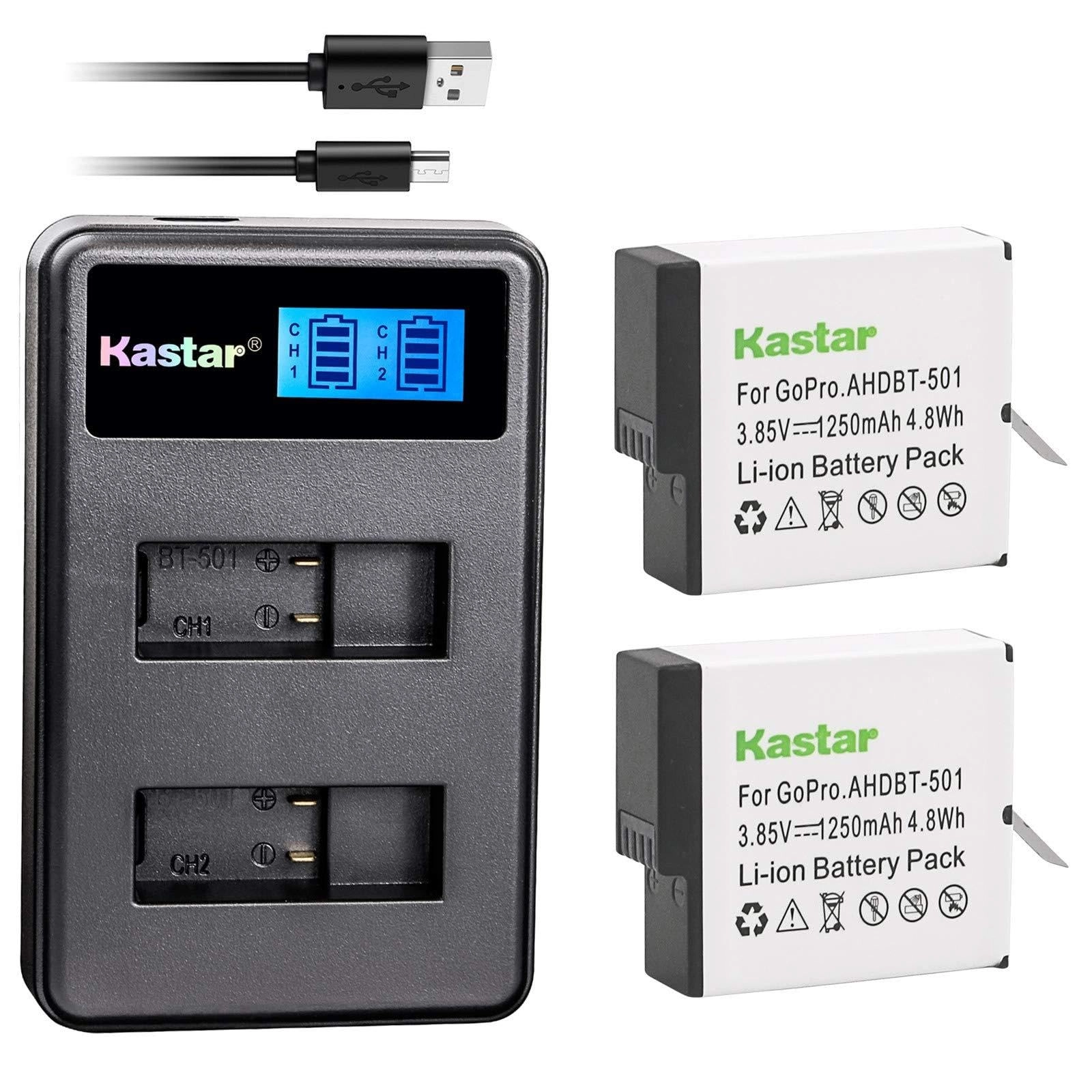 Kastar AHDBT-601 + CH-LCD2-2B-GOPRO6