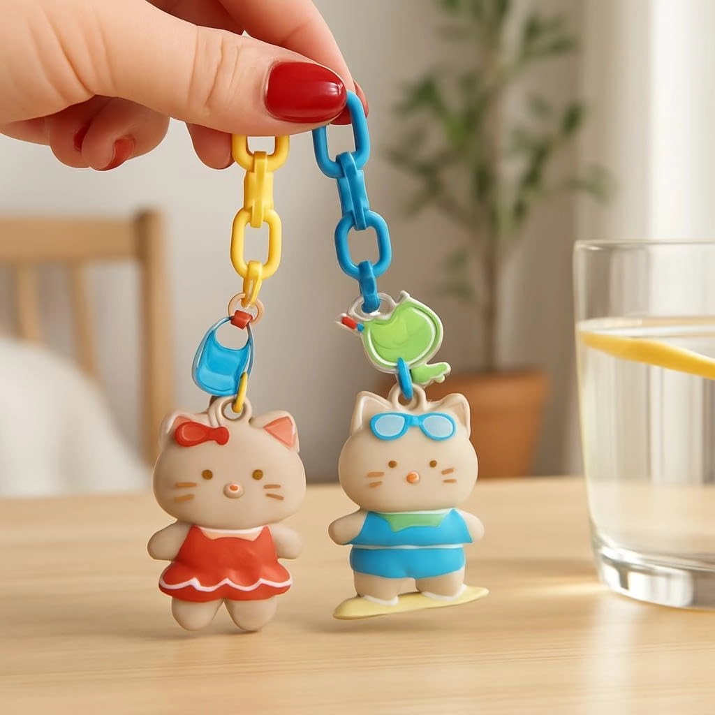 Cartoon Cat + Bear - 2 piece(s)