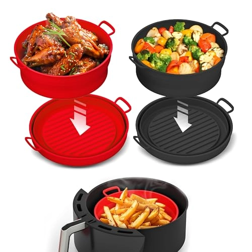 Air Fryer Silicone Liners - Silicone 2 Pack