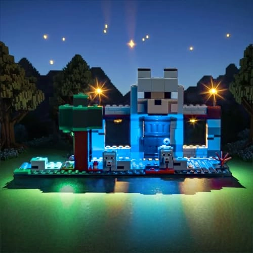 Lighting kit Compatible with LEGO 21261 The Wolf Stronghold - Plastic 1 less than 5V