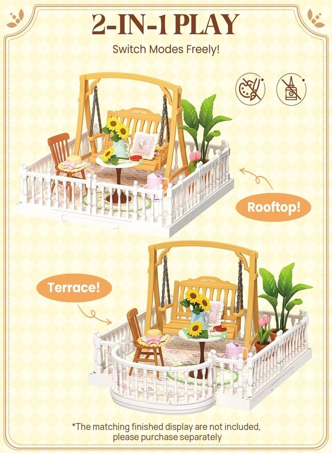 Super Creator Swing Terrace - DIY Miniature Roof Accessory P08