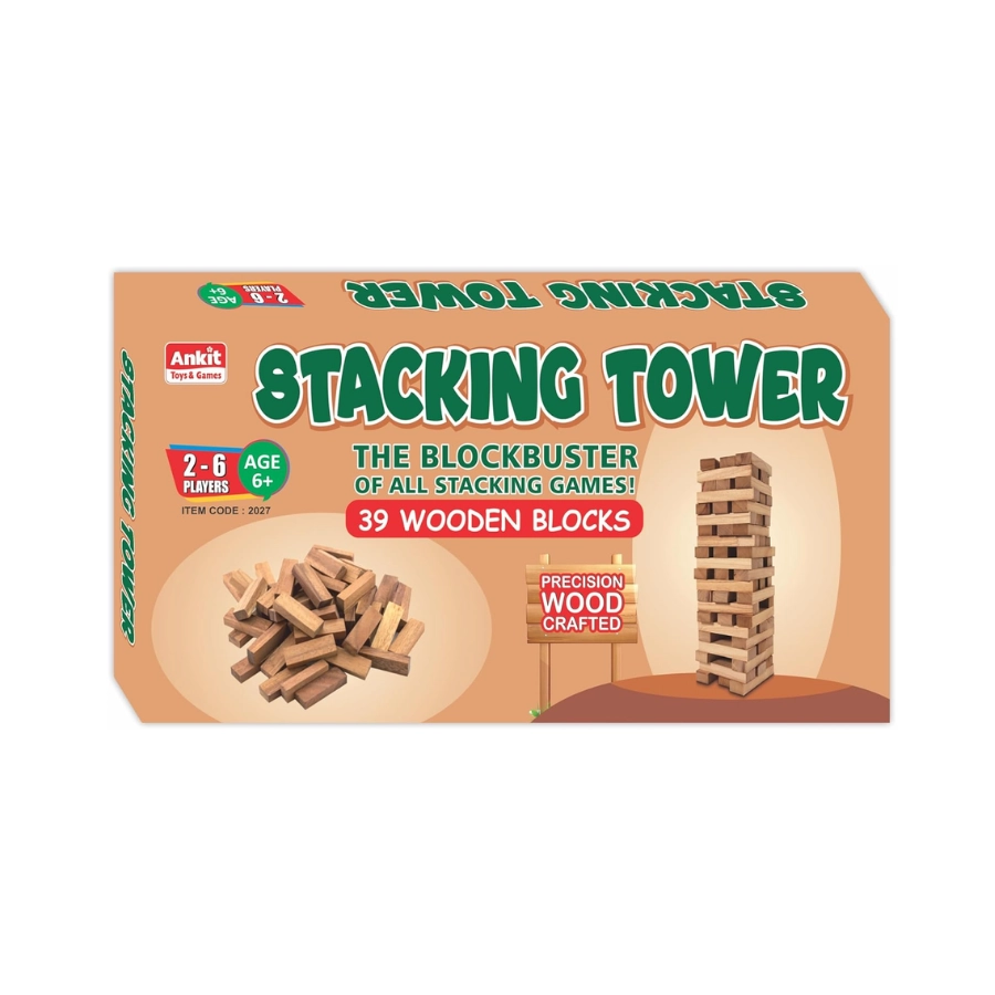 Stem Wooden Stacking Tower - 39 pcs