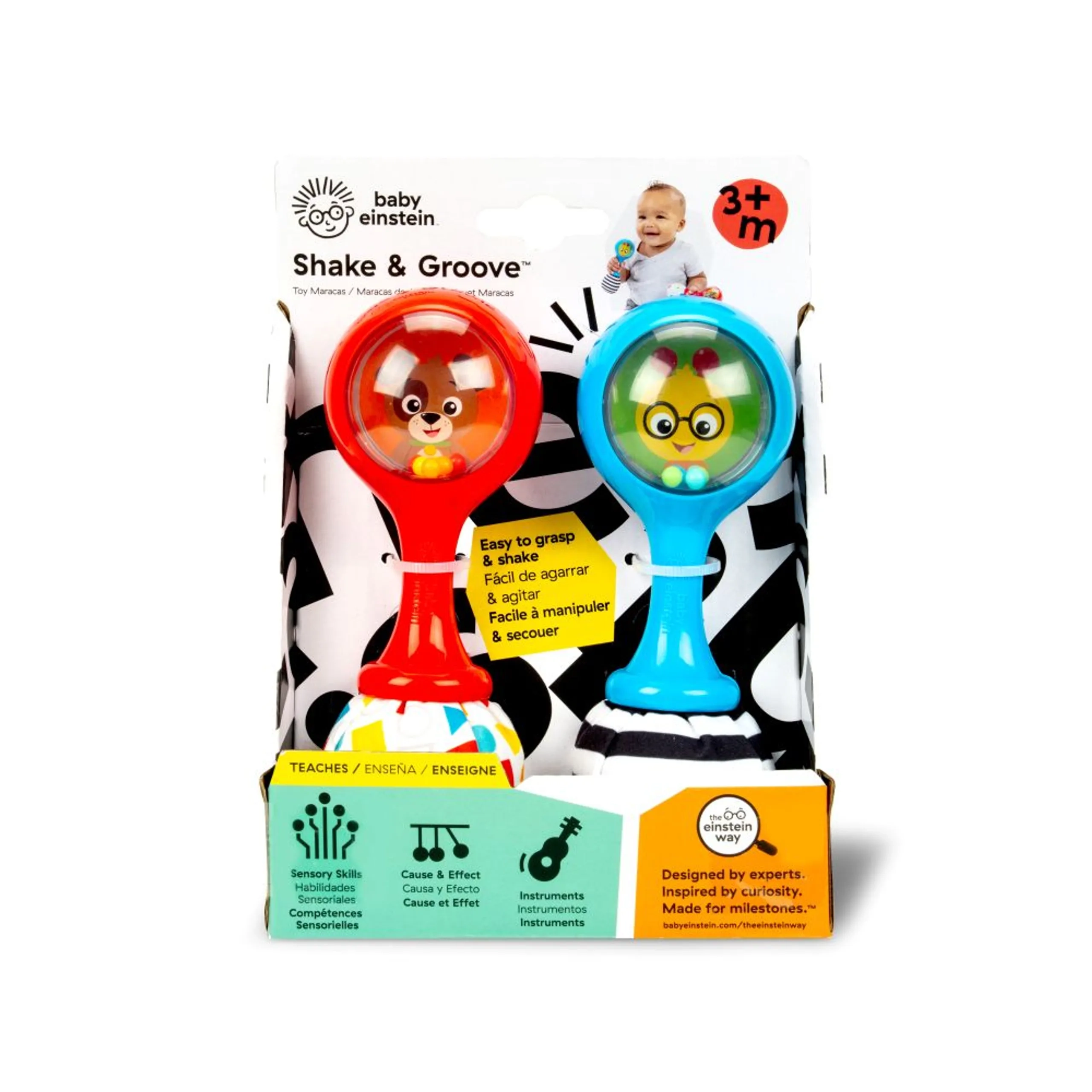 Shake & Groove Toy Maracas - 3 Months