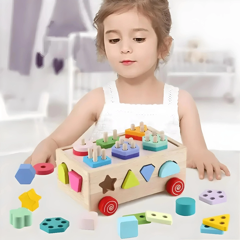 2-In-1 Shape Color Sorting Cart - 18 months & above
