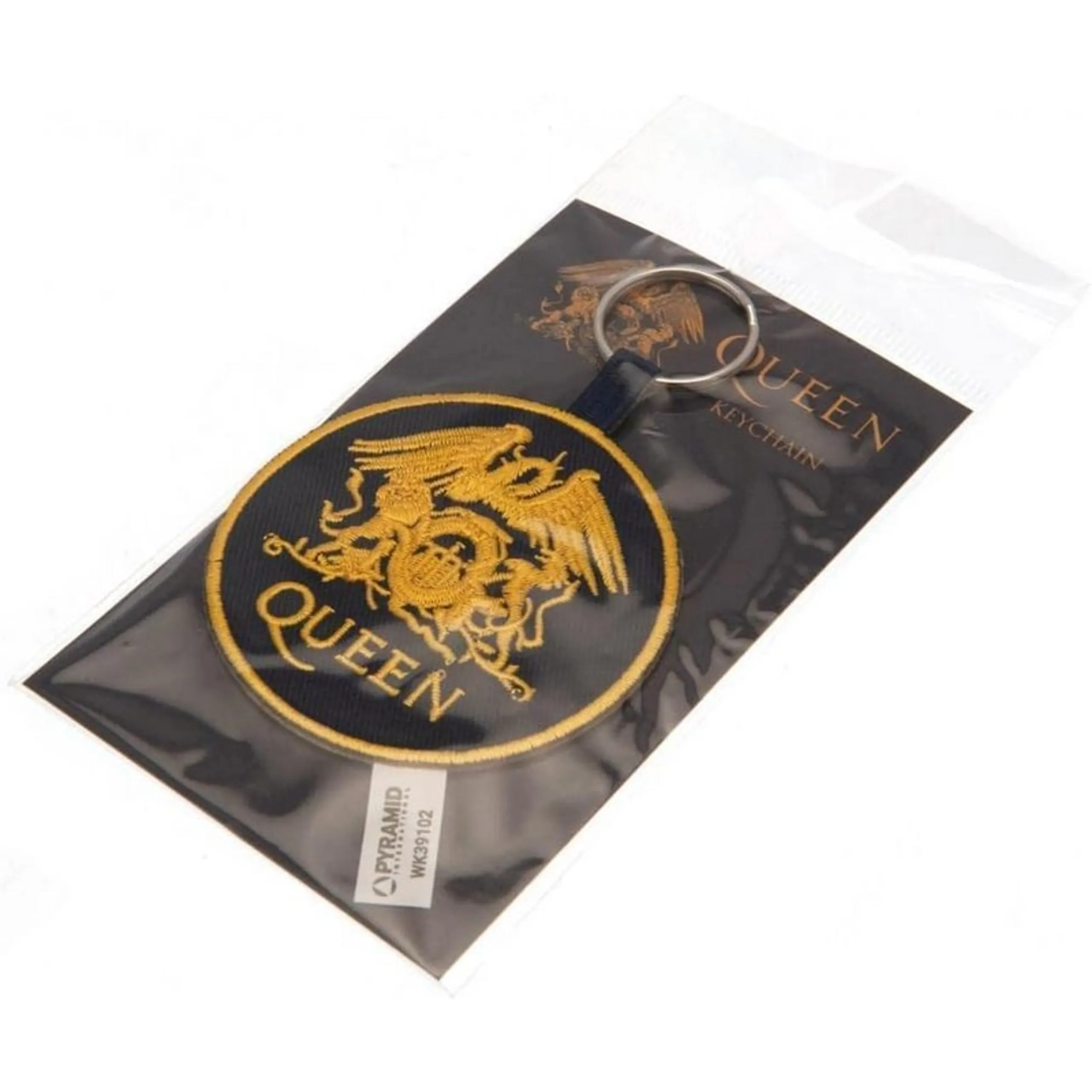 Queen Crest Woven Keychain