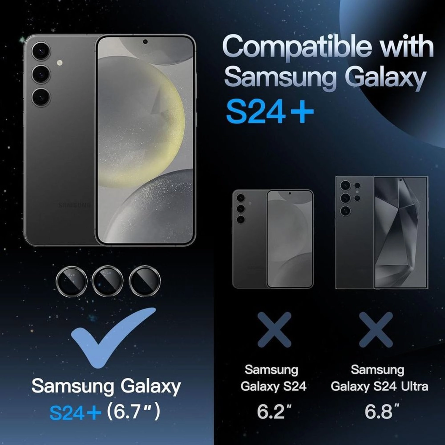 Lens Protector - Samsung Galaxy S24 Plus