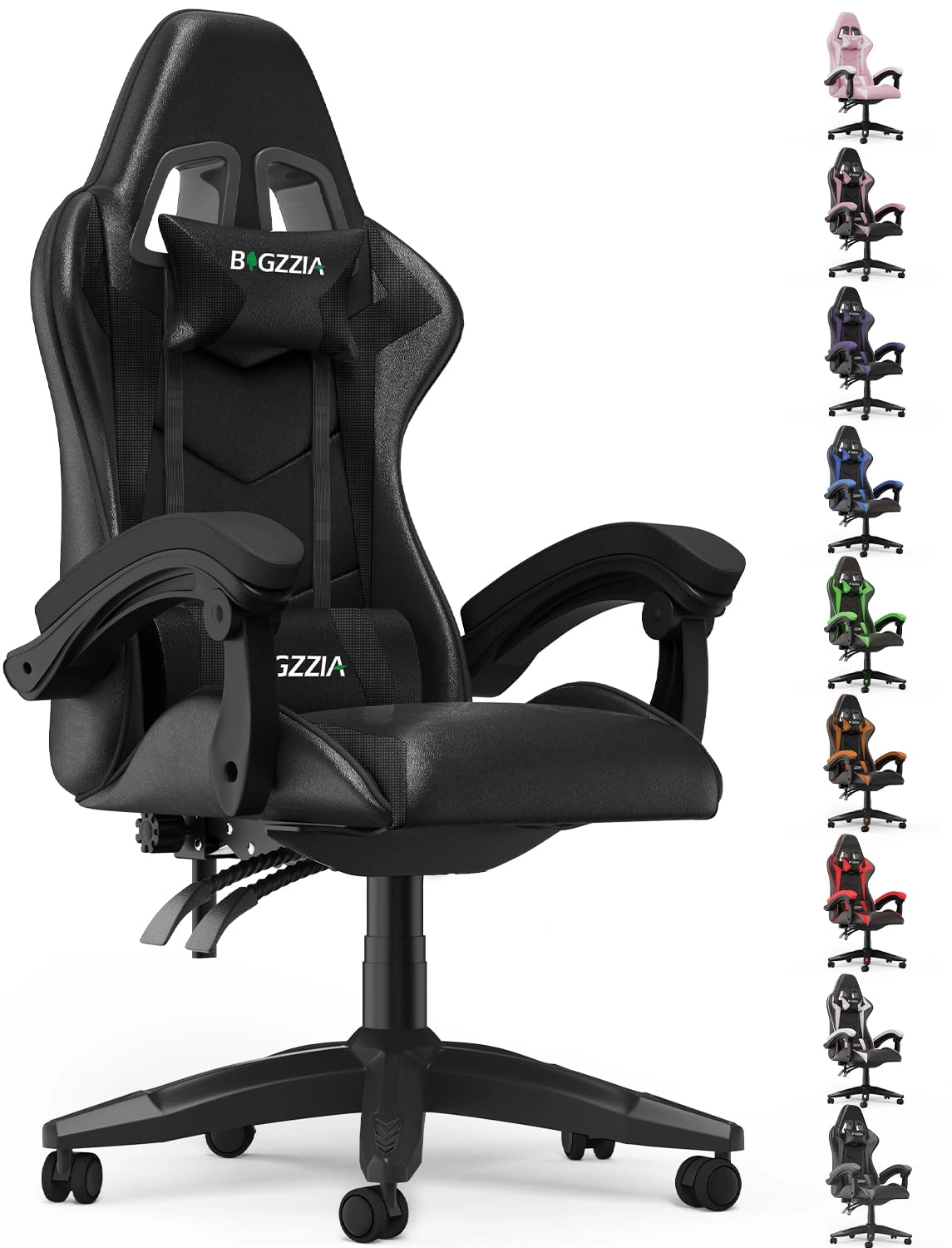 A gaming chair - Adjustable Height Reclining Feature