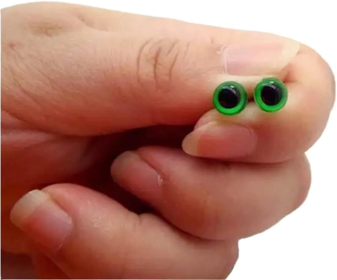baoauh Safety Eyes - Green 6mm 100 Pieces