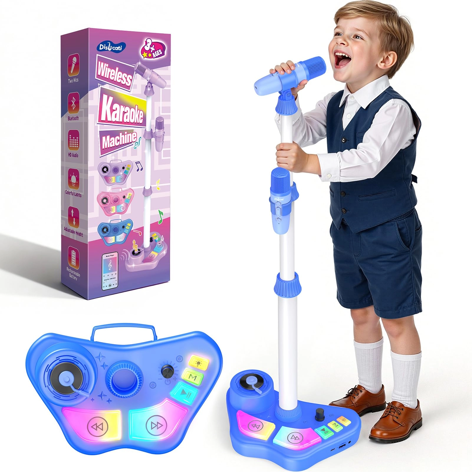 dislocati Karaoke Machine Musical Toy - 3-12 years