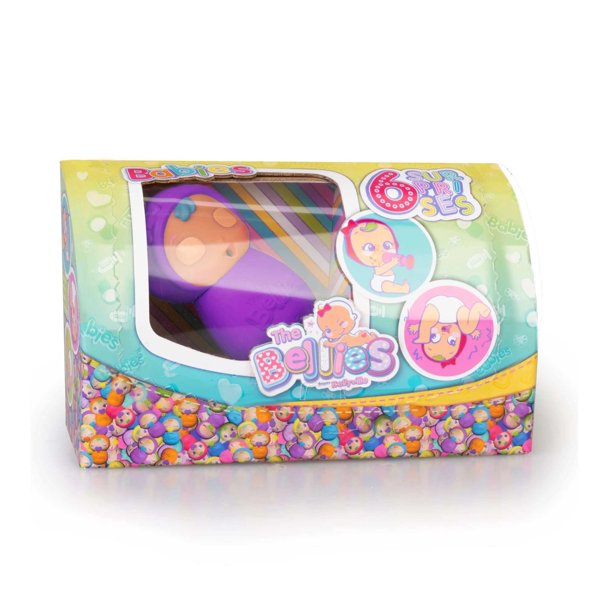 Famosa Bobby Boo Baby Doll - Purple 6 Surprises Ages 3+