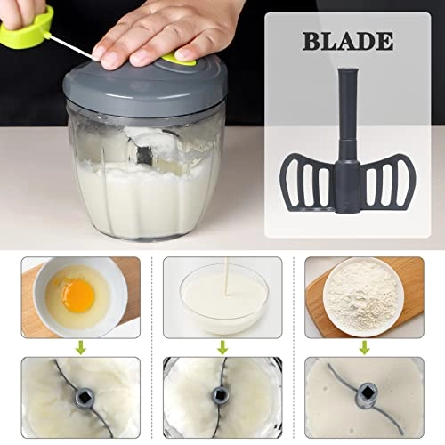 Manual Food Chopper - 900ML 5