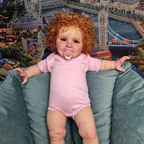 Reborn Baby Doll - 26 inch Hand Rooted Curly Hair Weighted Body Ages 3+