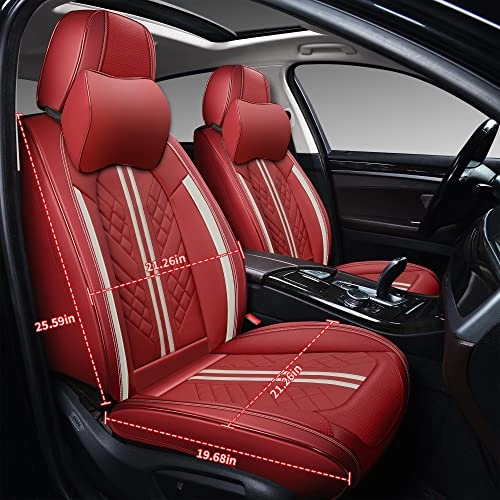 Car Seat Covers - Front Seat 2 Pack Faux Leather