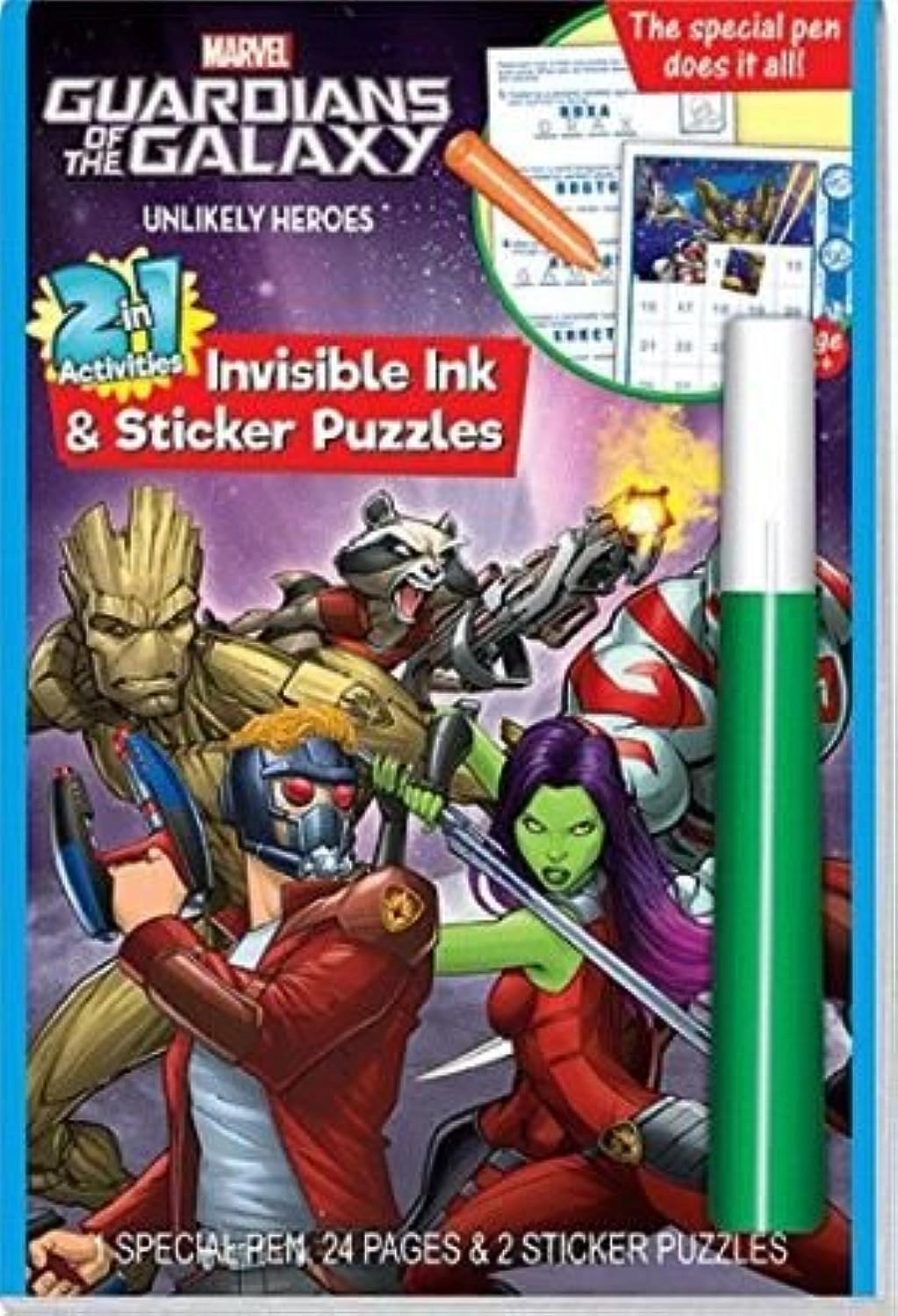 COLOR LAND CHILDRENS TOYS CENTER LLC Guardians Of The Galaxy Sticker Book Invisible Ink