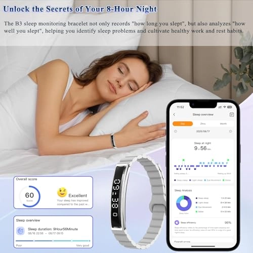 B3 Smart Bracelet - Heart Rate SpO2 Sleep Tracking