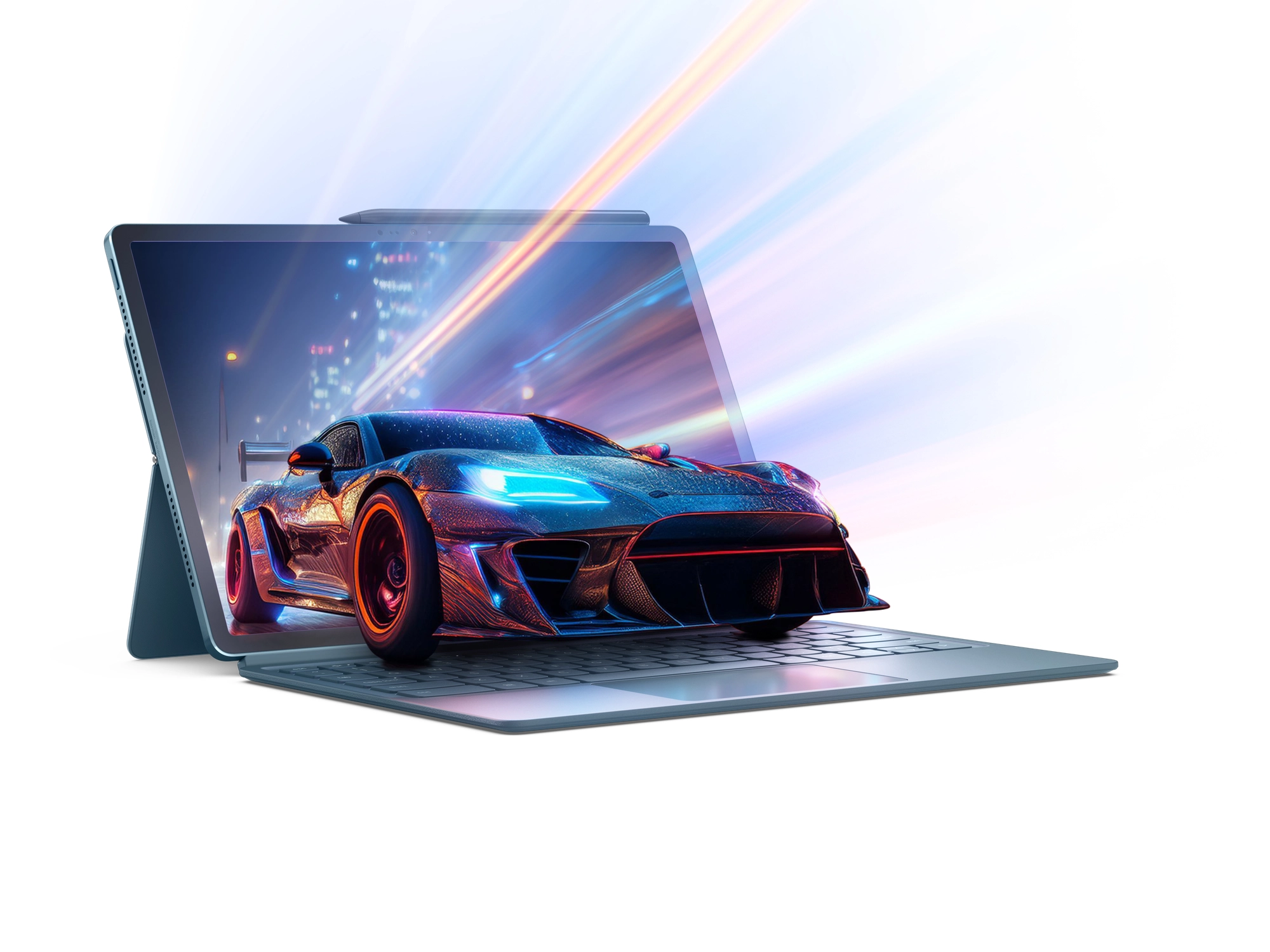 Yoga Tab Plus - 256GB 12.7" + 2-in-1 Keyboard Pack + Tab Pen Pro + LT310 Yoga True Wireless Earbuds