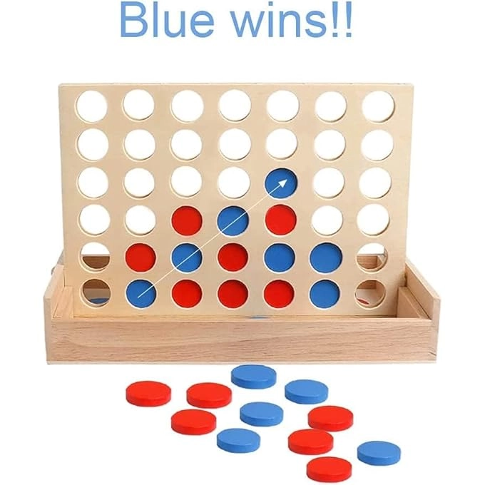 4 in A Row - Wooden Foldable