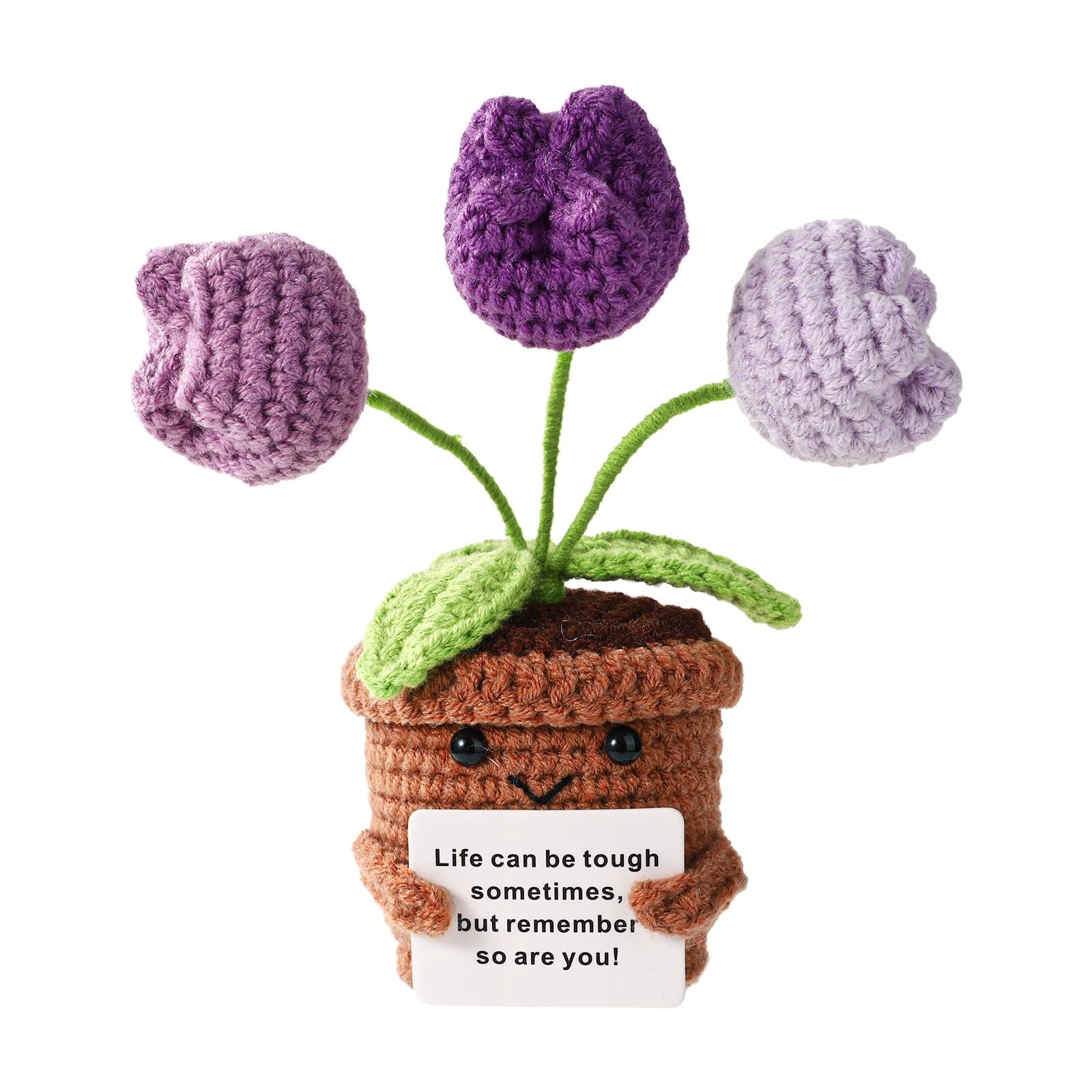 TOYMIS Positive Tulip - Soft Knit Wool 12 x 6 x 6 cm