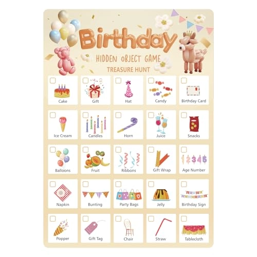 Scavenger Hunt Cards - 30 English Adult