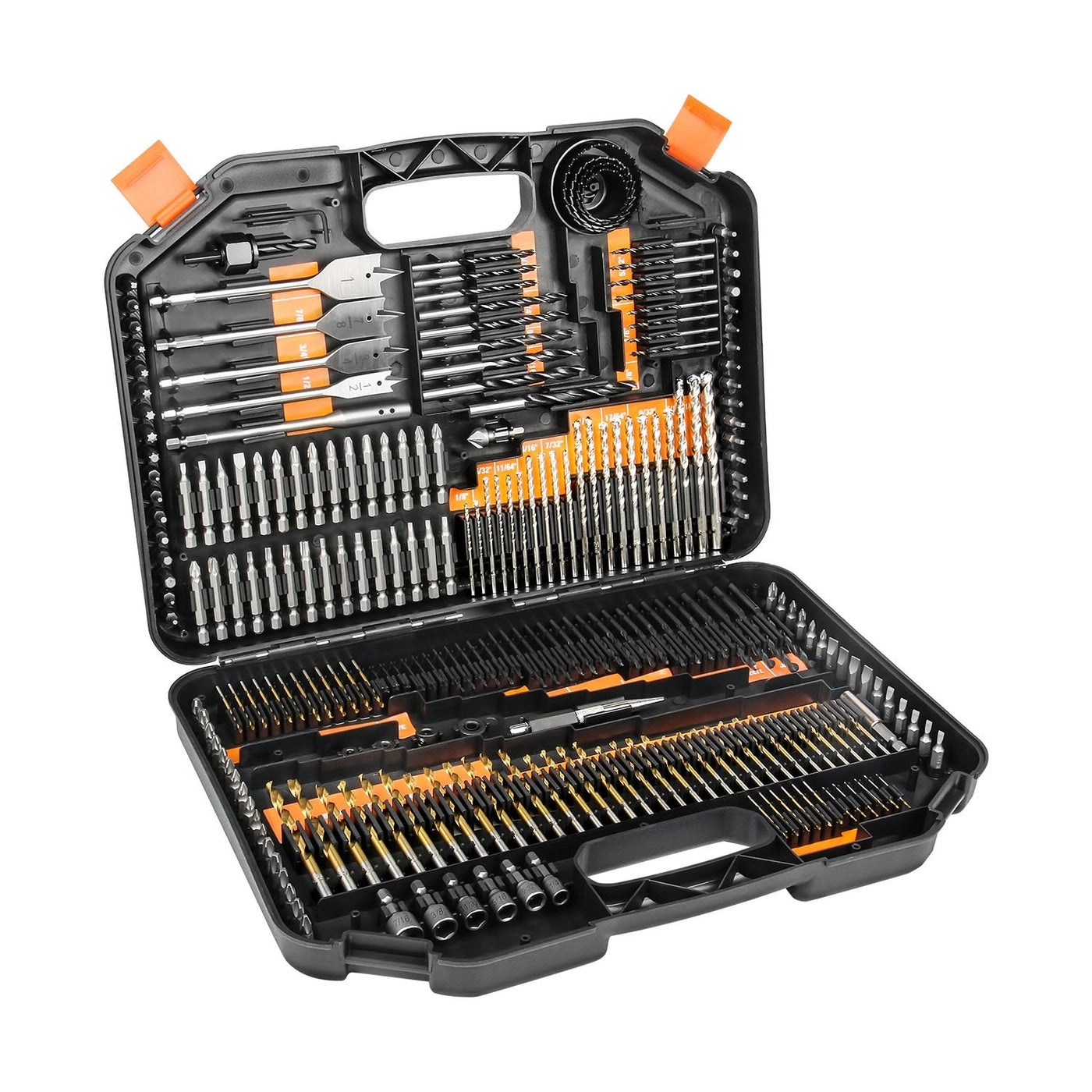 ENERTWIST Drill Bit Set - HSS titanium coated 246-Pieces