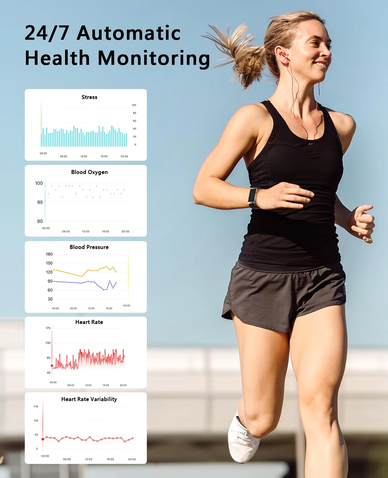 DS10 - 170+ Sports Modes 24H Sleep Tracker