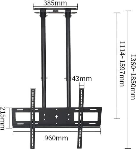 TV Ceiling Mount - 160kg 75-100 inch