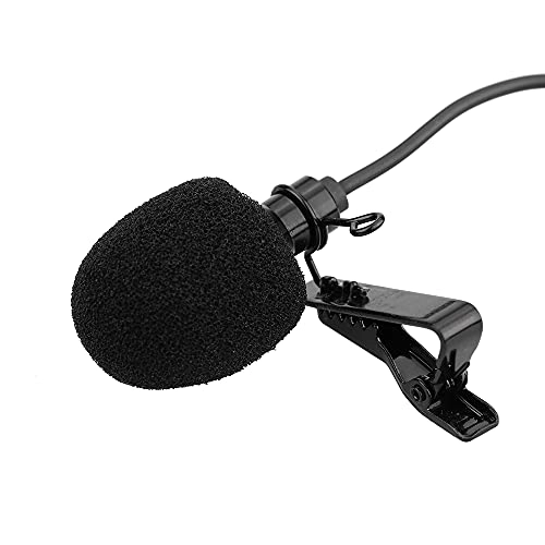 Mini Portable Clip-on Lapel Lavalier Condenser 3.5mm-Mini-Jack Microphone