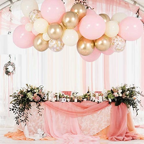 Party Time Trading LLC Pink Balloon Arch Garland Kit - 124 Pieces