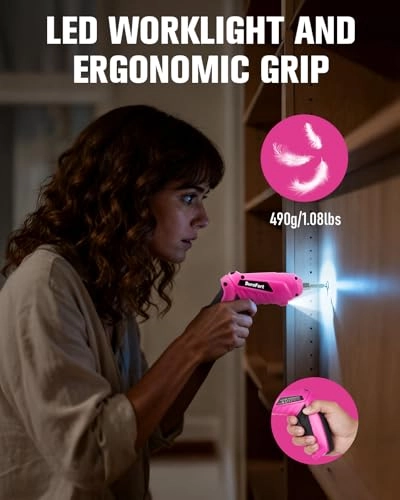 Cordless Electric Screwdriver - 1300mAh