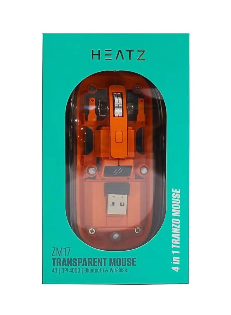 Crystal Transparent Magnetic Mouse - Wireless