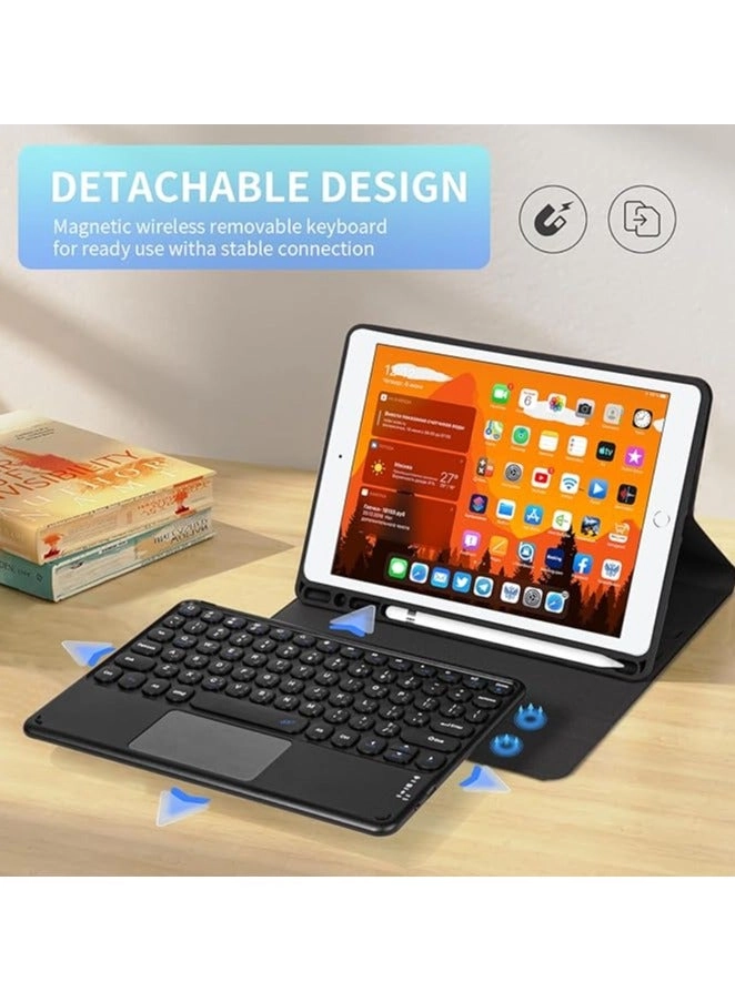 Keyboard Case with Touch Trackpad and Pencil Holder for iPad 10.2-inch (7th/8th/9th generation), iPad Air 3, iPad Pro 10.5-inch (2017)