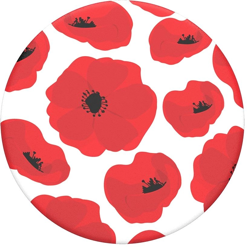 PopSockets Scandi Poppies PopGrip - 39.74 mm diameter Wireless charging compatible