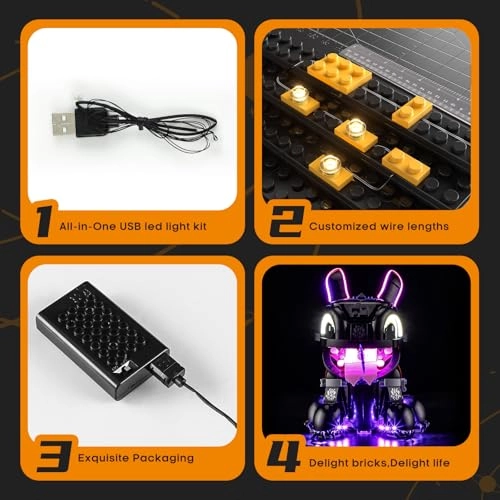 Light Set for LEGO 10375 Dragons: Krokmou - Plastic 1