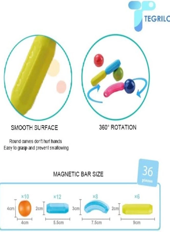 Magnetic Building Blocks - 36 pcs
