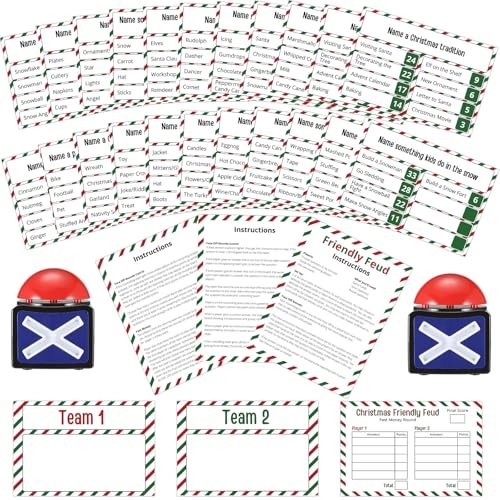 Syhood Christmas Friendly Feud - Adults 18 pieces