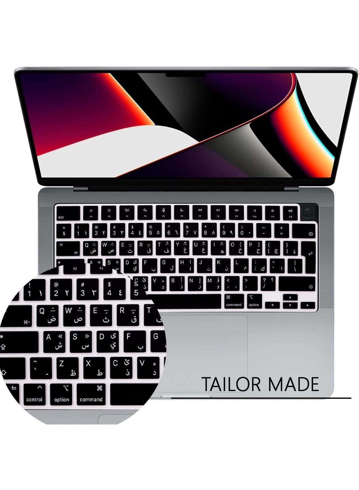 Keyboard Cover - for MacBook Air 13.6 in M2 - Arabic